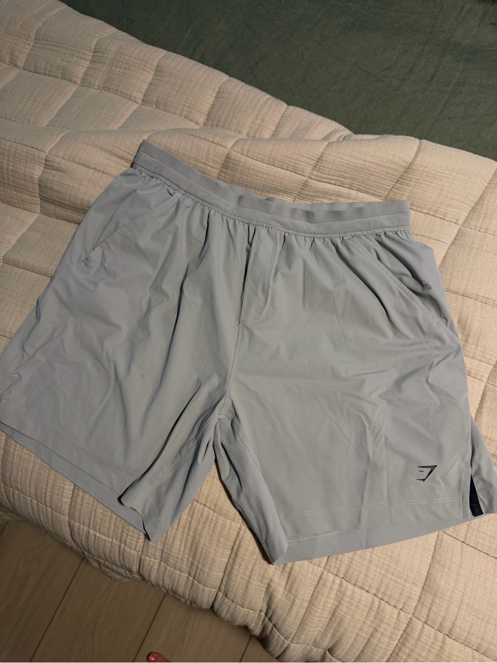 Gymshark Men’s Light Gray Athletic Training Shorts